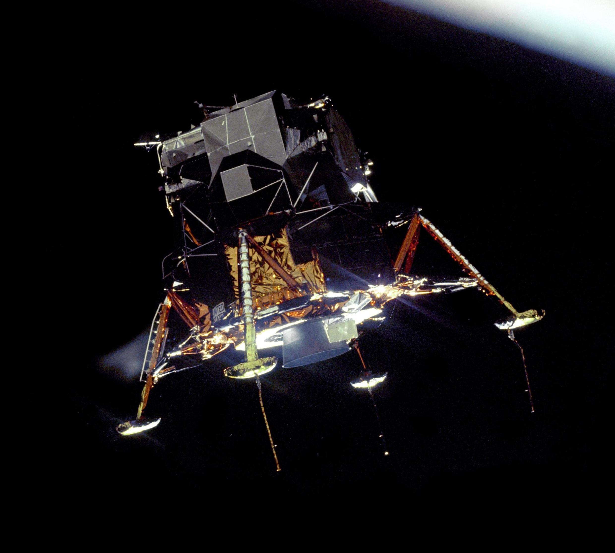 Apollo 11 Lunar Module Eagle, as seen from Colombia