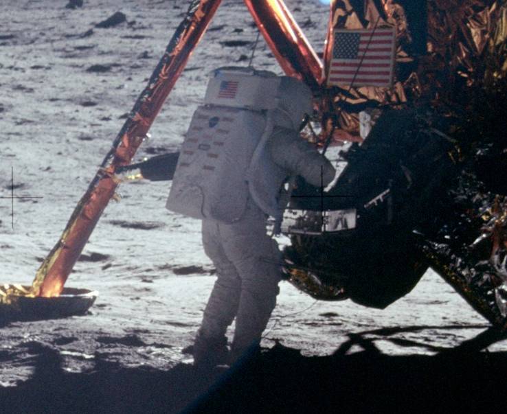 Neil Armstrong on the Moon