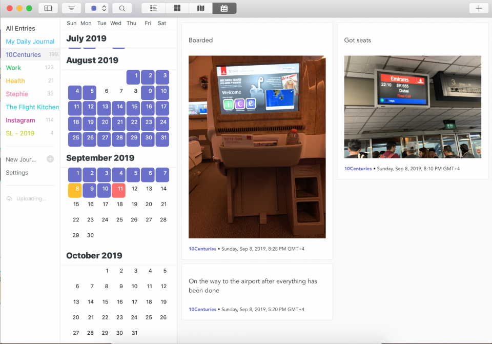 10C Journal on DayOne